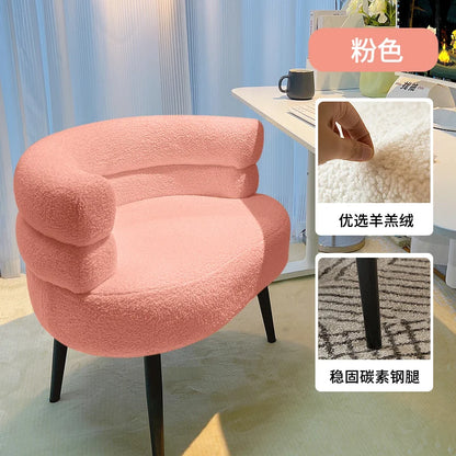 Customized Luxury Cashmere Makeup Chair,Nordic Living Room Armchair,Home Furniture,Leisure Chairs,Bedroom,Computer Sofas,Stool